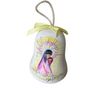 VTG 1990 Ted DeGrazia‎ Bell Ornament 2.75 Inch Littlest Madonna Baby Christmas